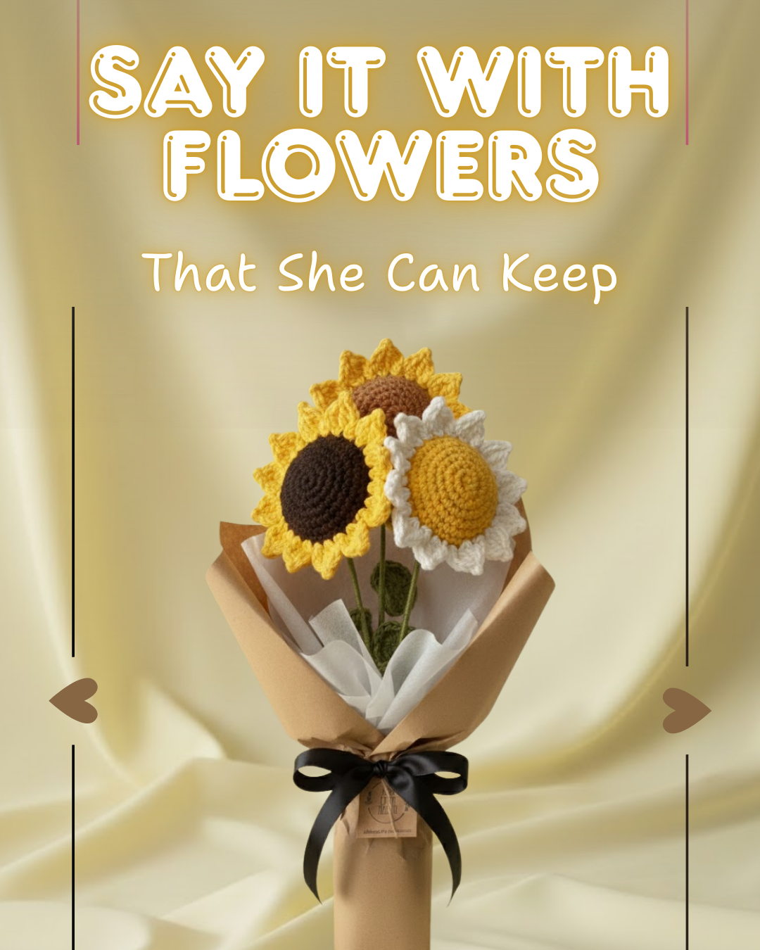 Crochet Sunflower and Bouquets