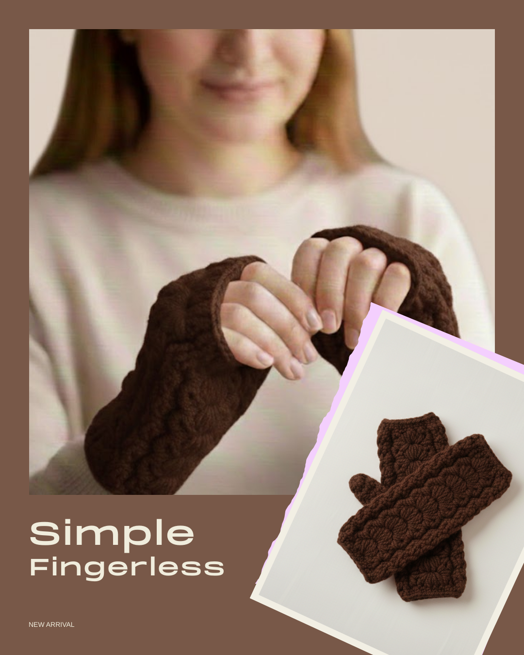 Simple Fingerless Crochet Mittens