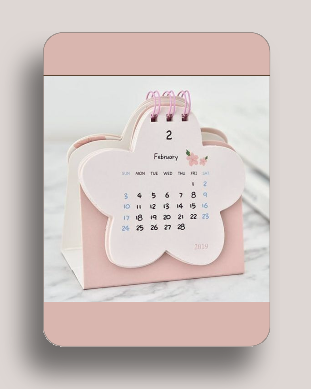 kawaii calendar, cute desk calendar, kawaii wall calendar, aesthetic planner Pakistan, cute monthly calendar, stationery gift idea, study desk accessories, kawaii room decor