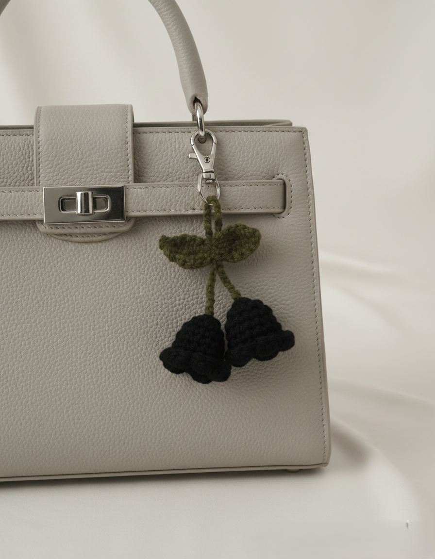 Bell Flower Crochet Keychain