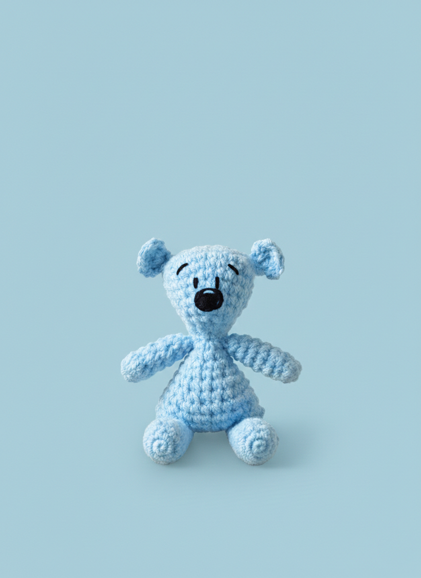 Mr Bean Design Crochet Teddy Bear Toy