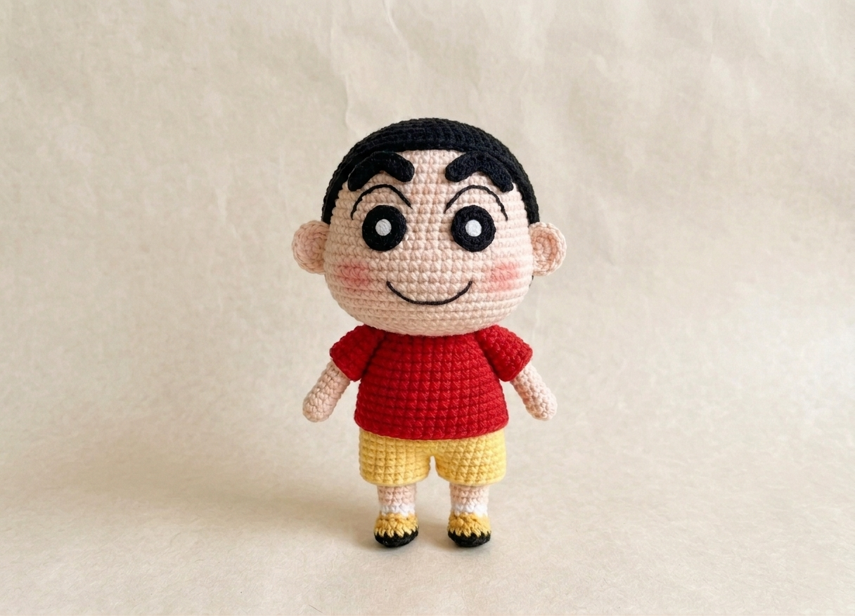 Chrochet Shinchan Character Doll Toy