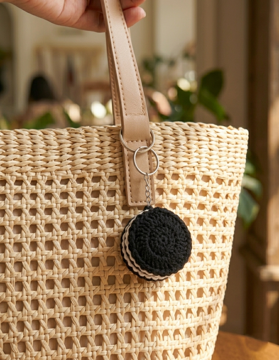 Oreo Cookie Design Keychain