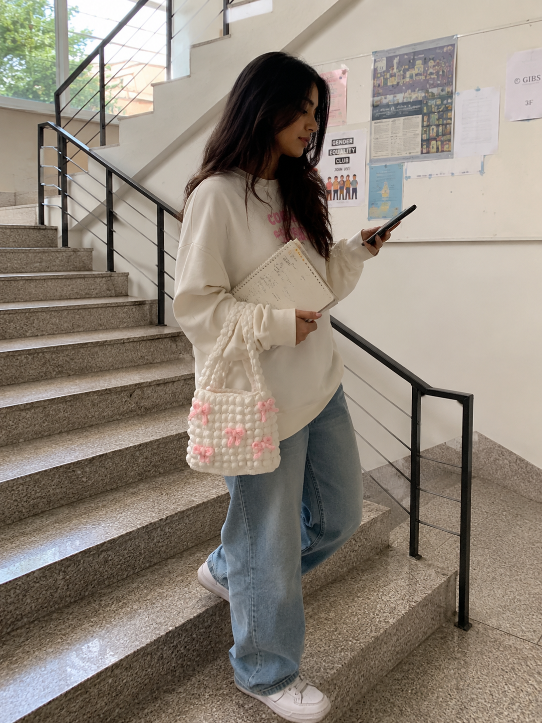 Crochet Bow Design Bags