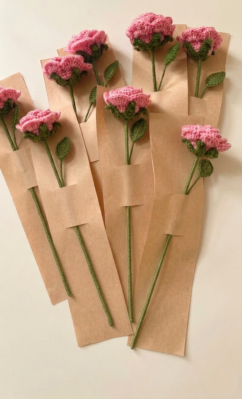 Crochet Rose Flowers