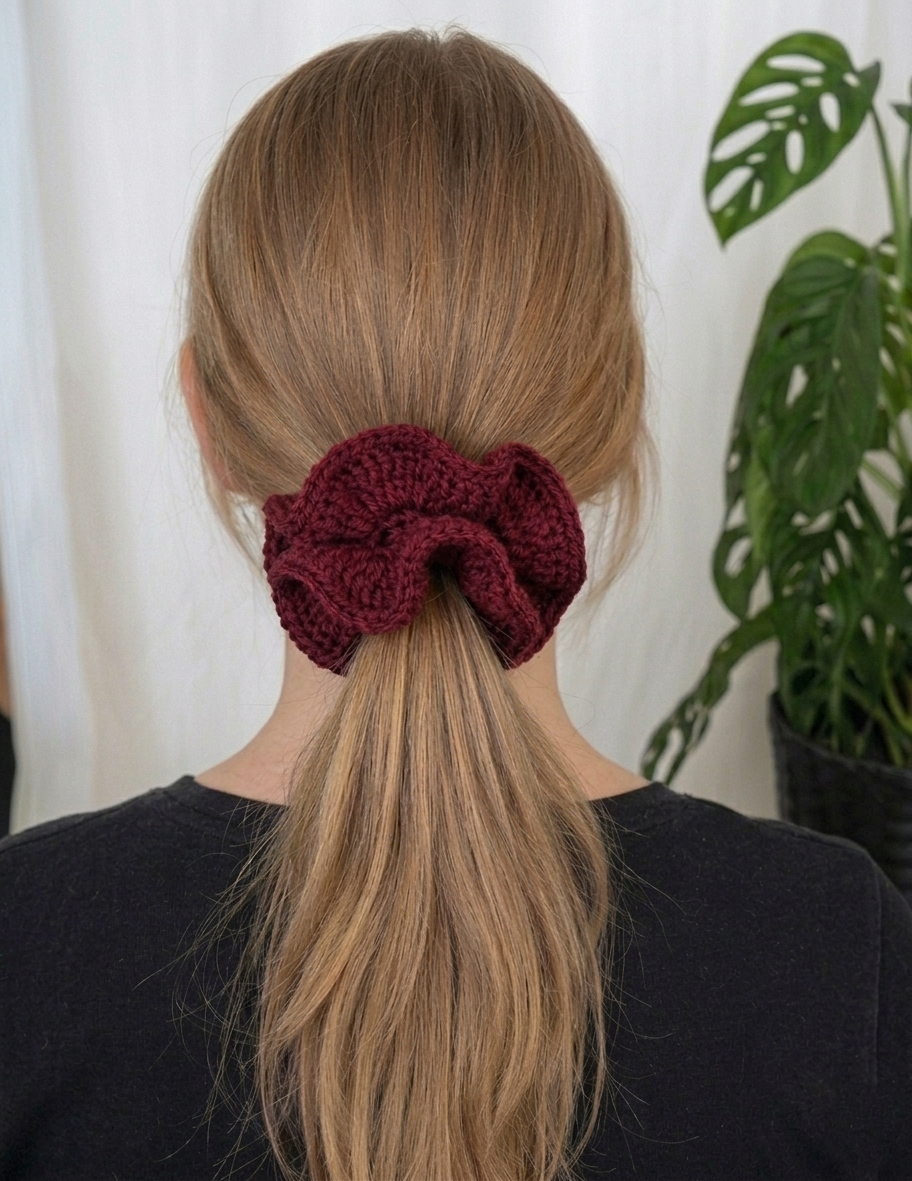 Crochet Hair Tie Scrunchie
