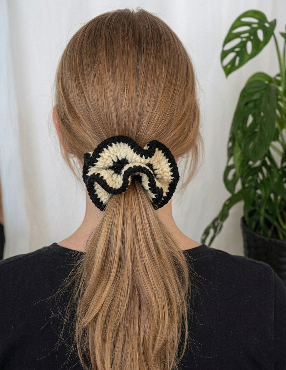 Crochet Hair Tie Scrunchie