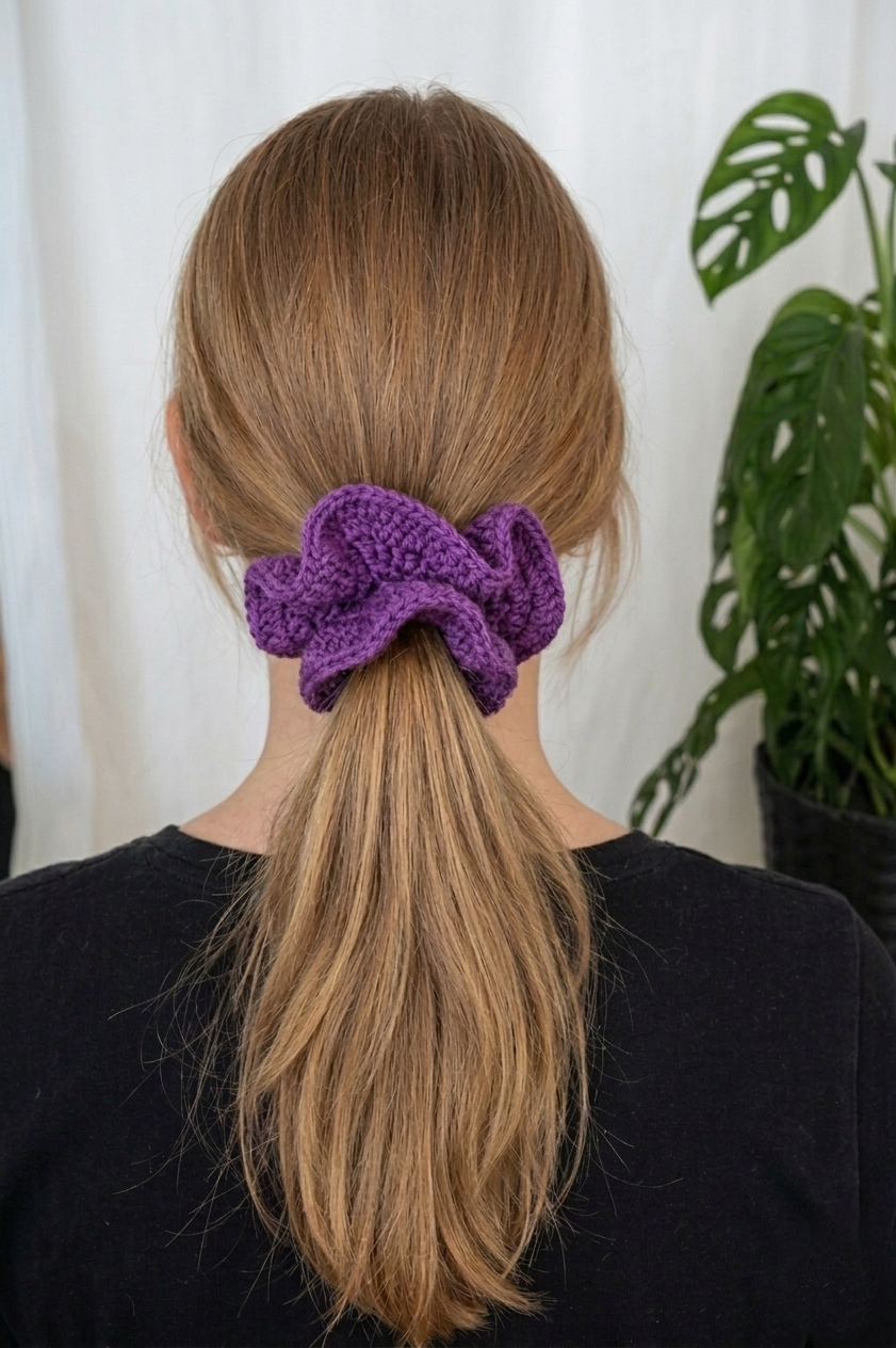 Crochet Hair Tie Scrunchie