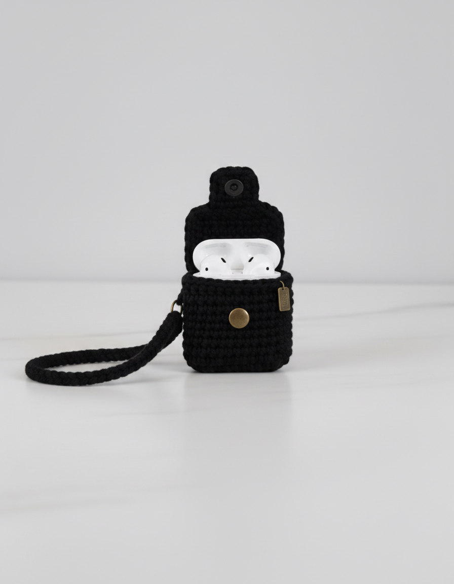 Mini Bag Design Crochet Earbud Case