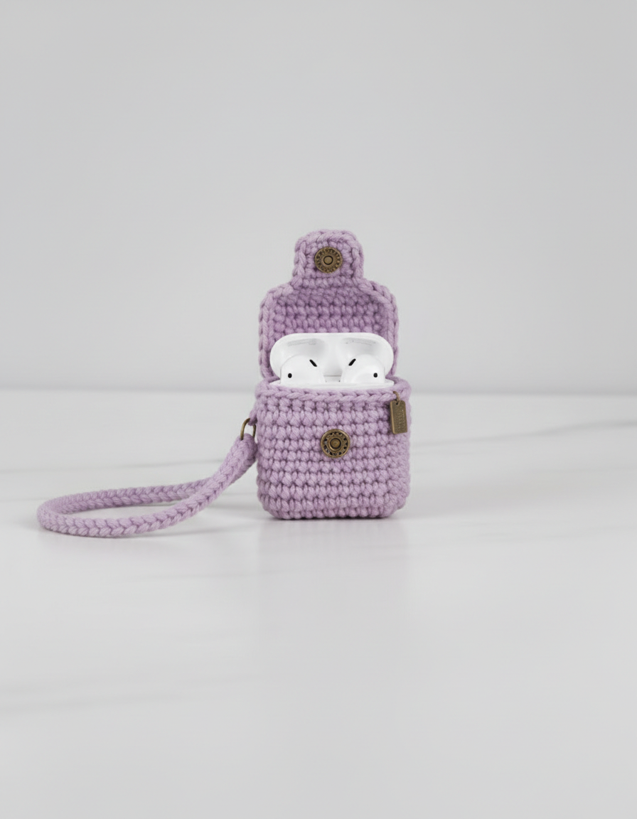 Mini Bag Design Crochet Earbud Case