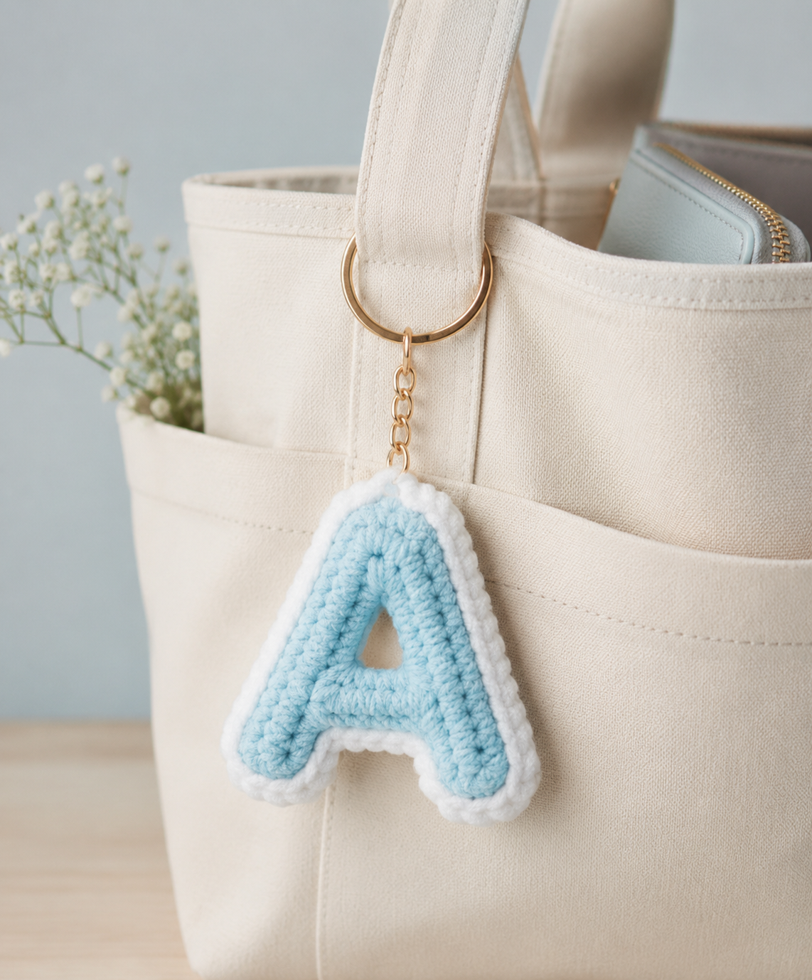 Name Initial Keychain
