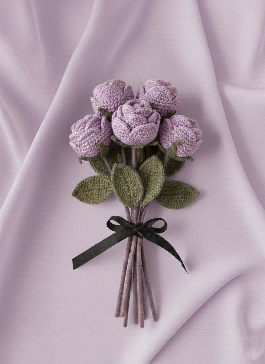 Crochet Rose Flowers