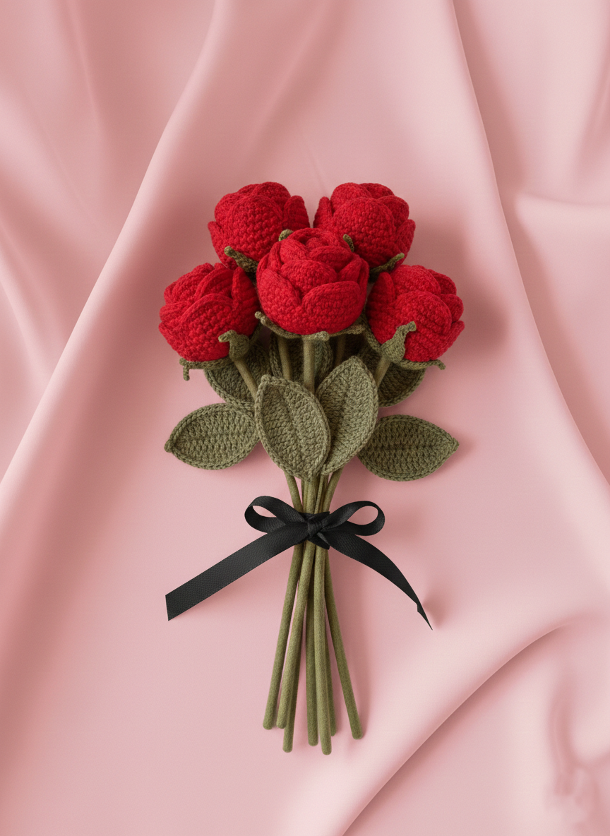 Crochet Rose Flowers