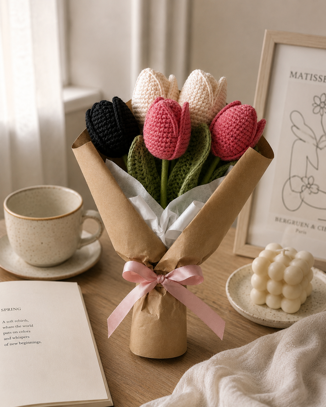 Crochet Tulip Flowers