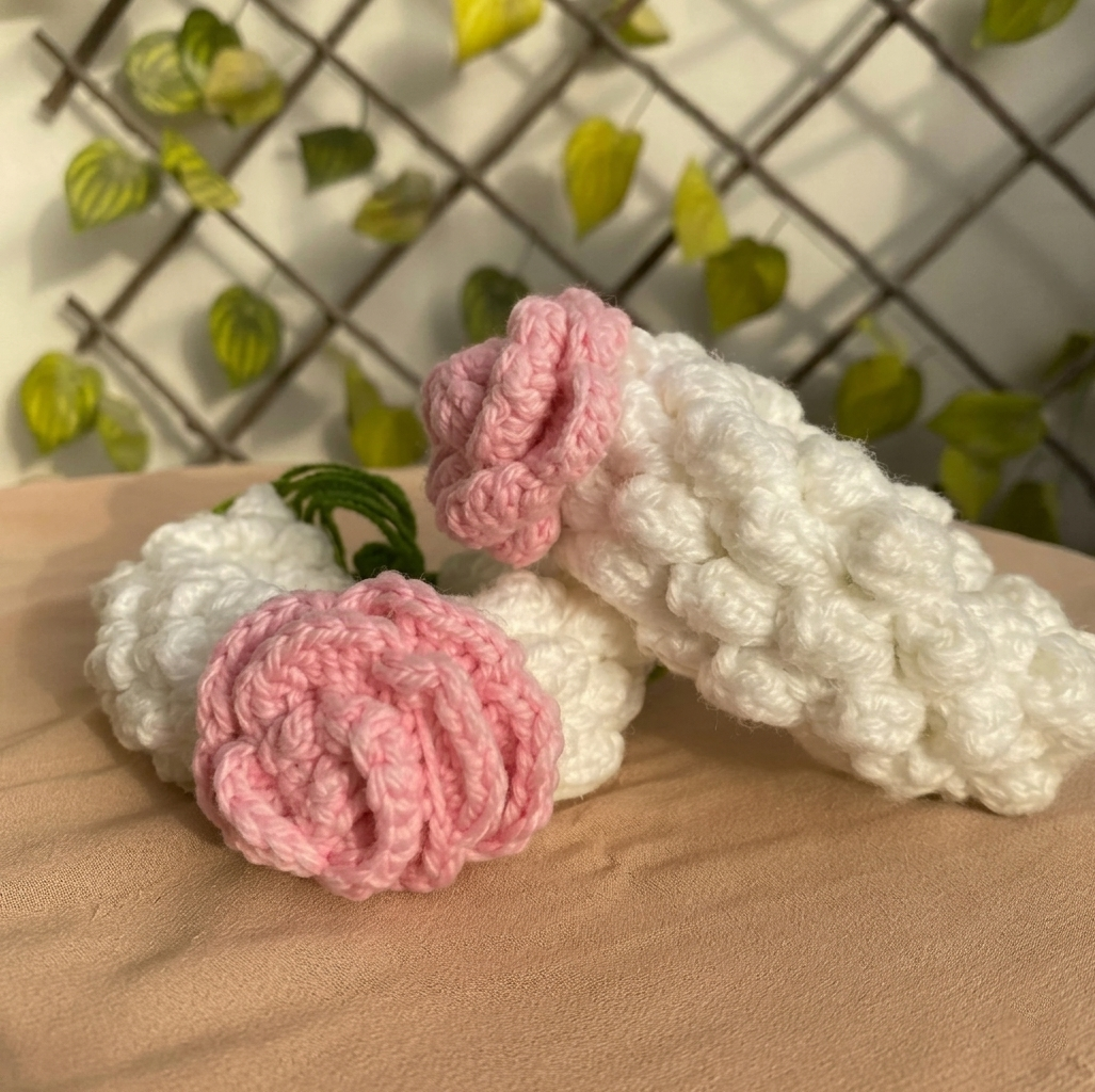 Crochet Gajras with Flower on Top