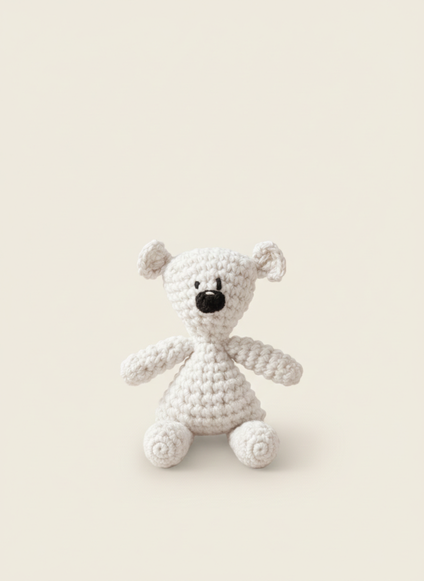 Mr Bean Design Crochet Teddy Bear Toy
