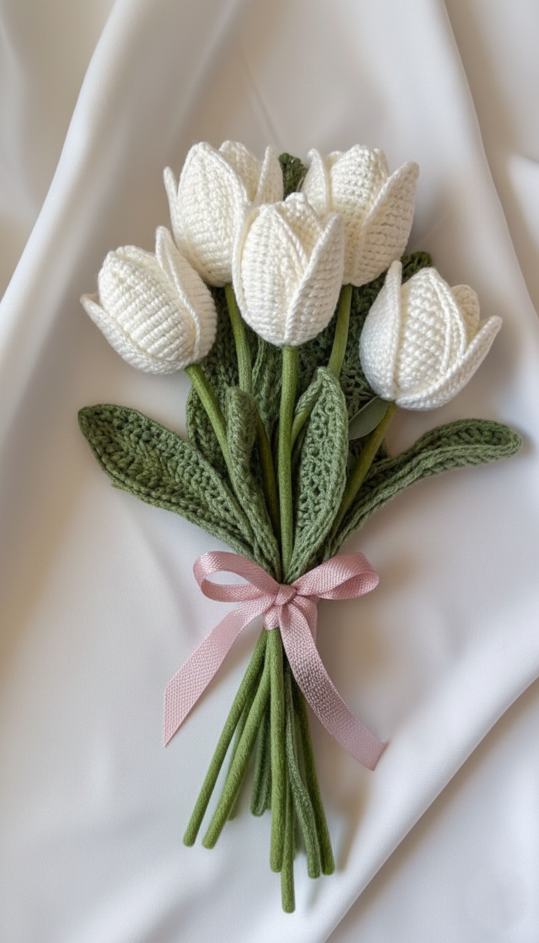 Crochet Tulip Flowers
