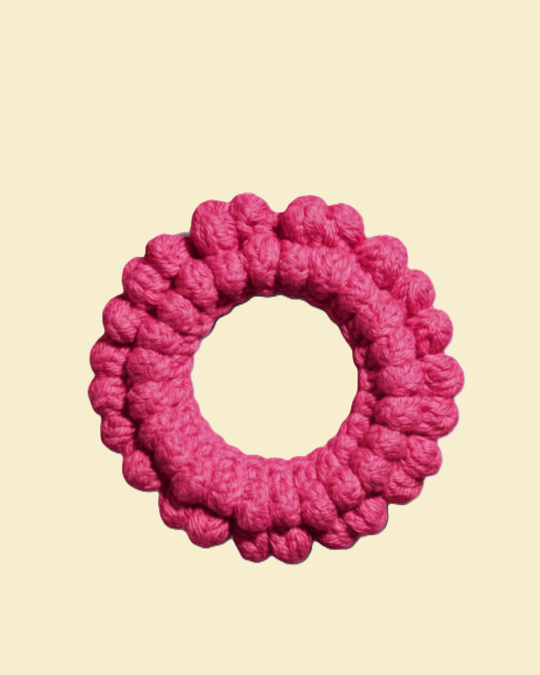 Pink Color Crochet Gajras | One Color Crochet Gajras