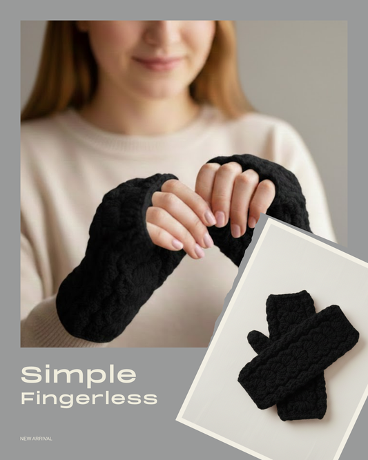 Simple Fingerless Crochet Mittens