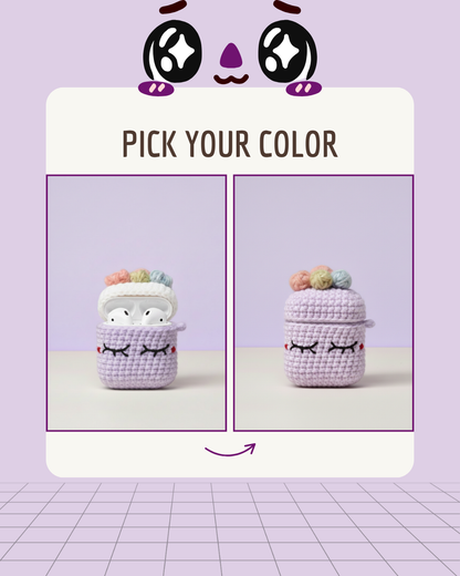 Girly Pop Handmade Crochet Earbud Case
