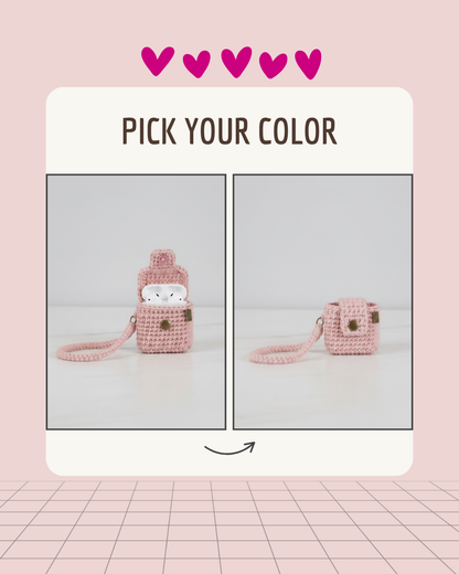 Mini Bag Design Crochet Earbud Case