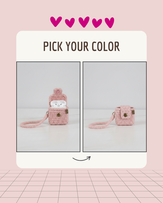 Mini Bag Design Crochet Earbud Case