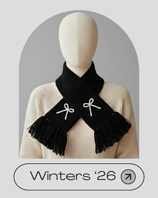 Bow Design Crochet Mufflers and Scarfs