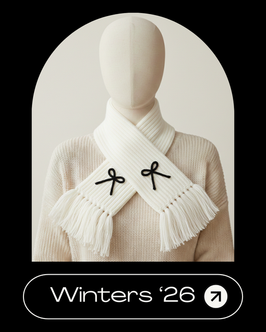 Bow Design Crochet Mufflers and Scarfs