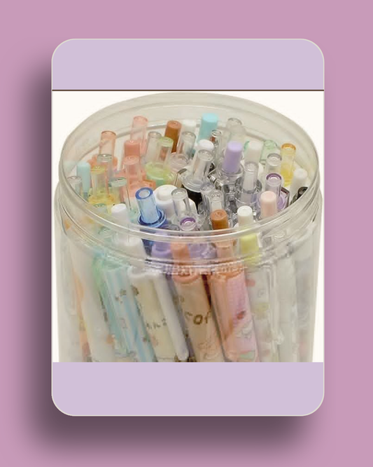 kawaii colorful pens, cute stationery Pakistan, gel pens set, vibrant writing pens, aesthetic school supplies, journaling pens, kawaii office stationery, color-coding pens