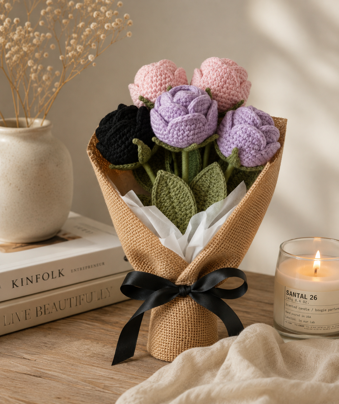 Crochet Rose Flowers