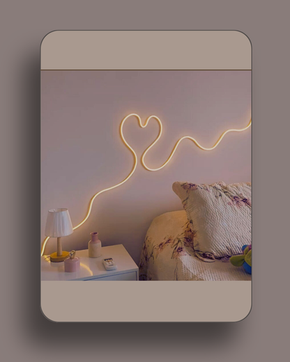 aesthetic LED light, bendable LED lamp, flexible desk light, room decor light Pakistan, study table LED light, soft ambient lighting, aesthetic desk accessories, LED light for setup