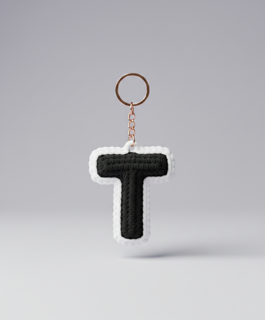 Name Initial Keychain