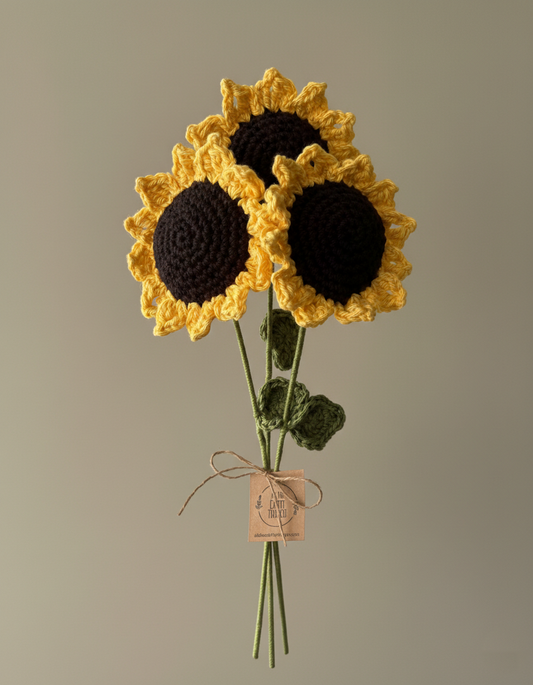 Crochet Sunflower and Bouquets