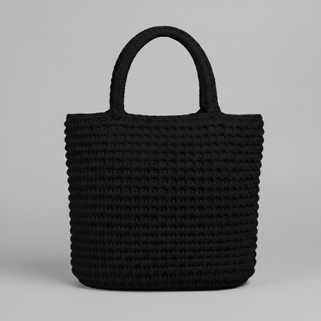 Simple Crochet Handheld Tote Bags