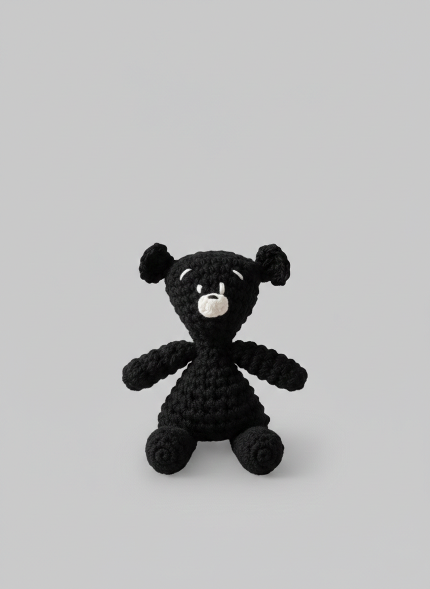 Mr Bean Design Crochet Teddy Bear Toy
