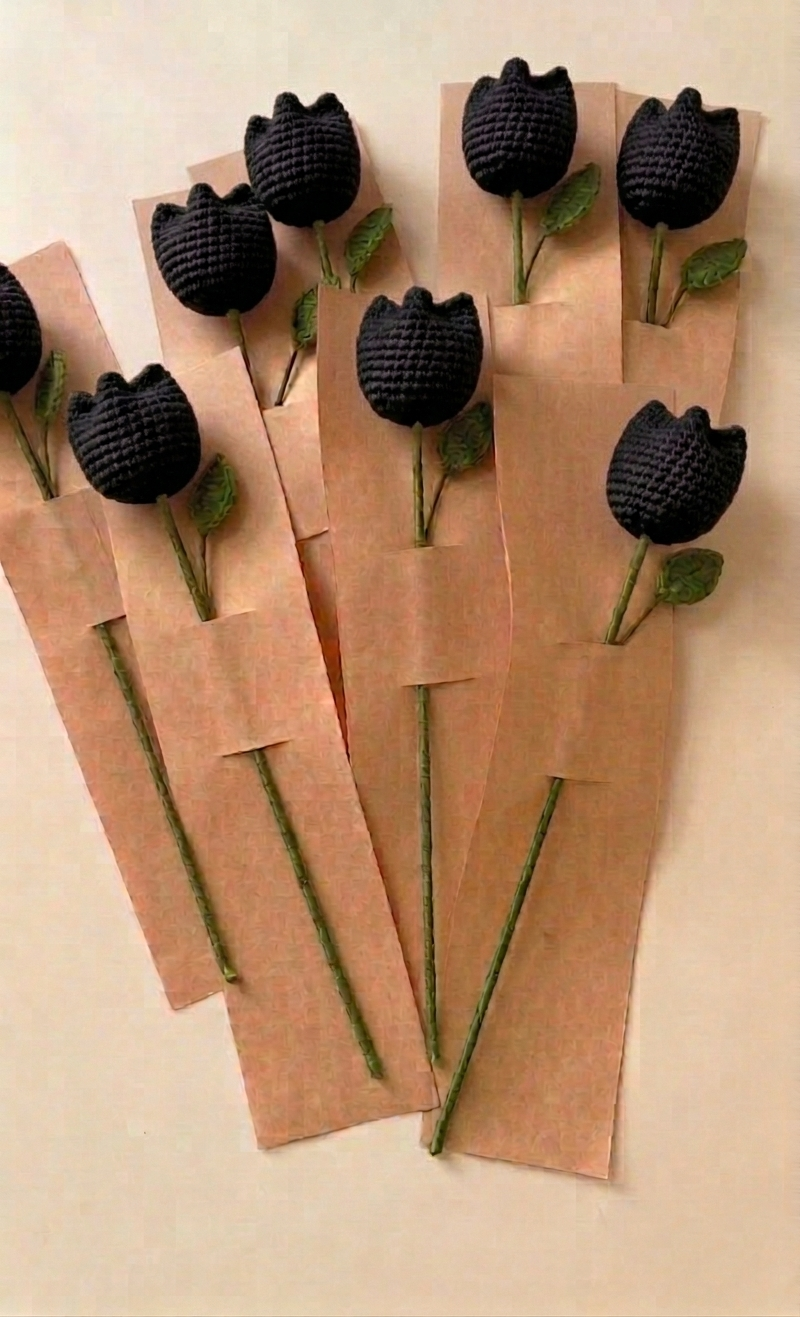 Crochet Tulip Flowers
