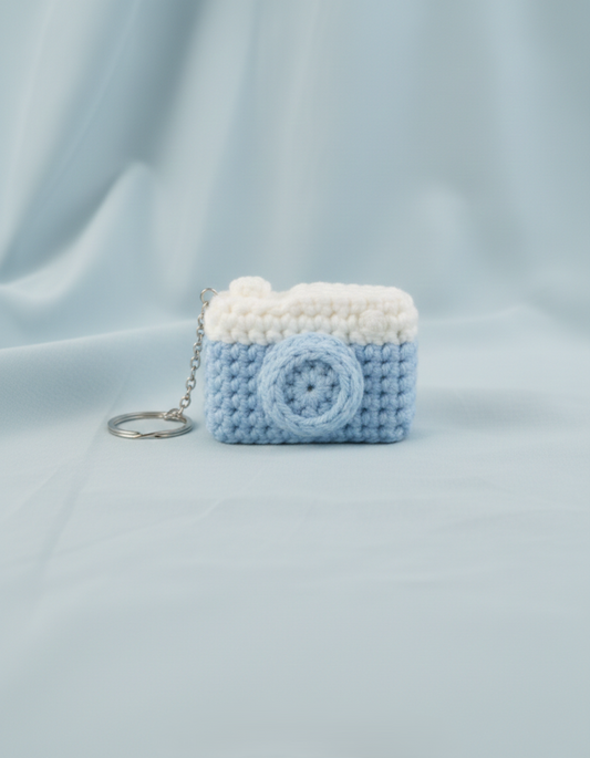 Camera Design Crochet Keychain and Bagcharms