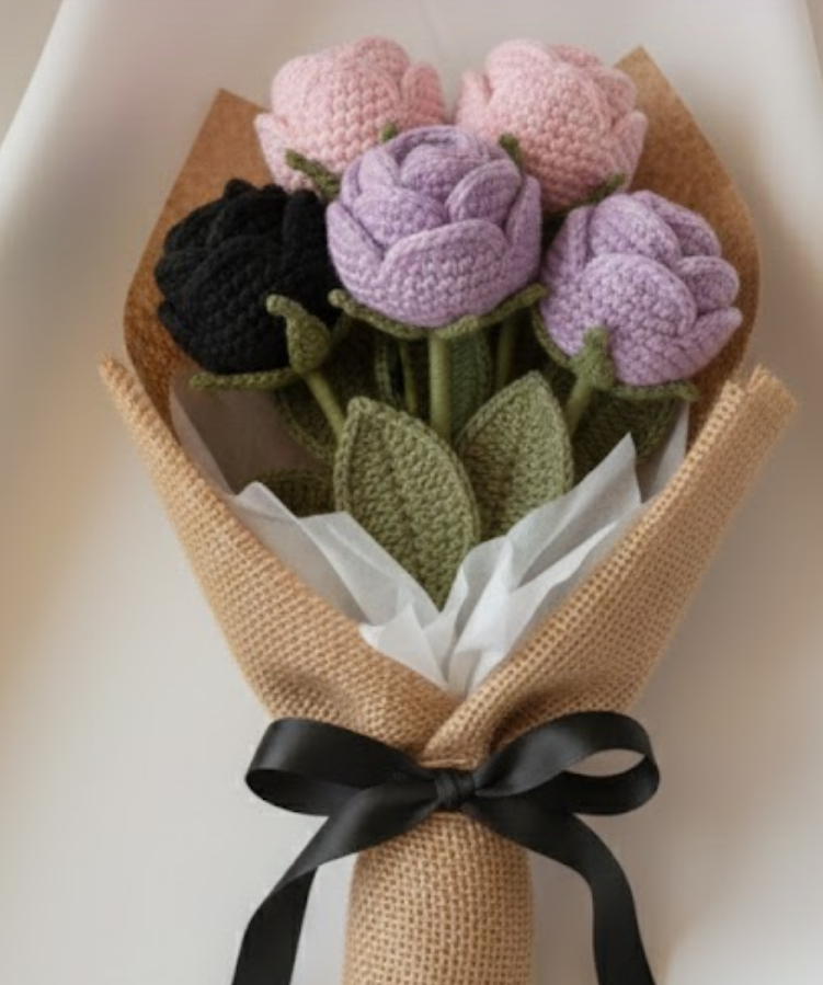 Crochet Rose Flowers