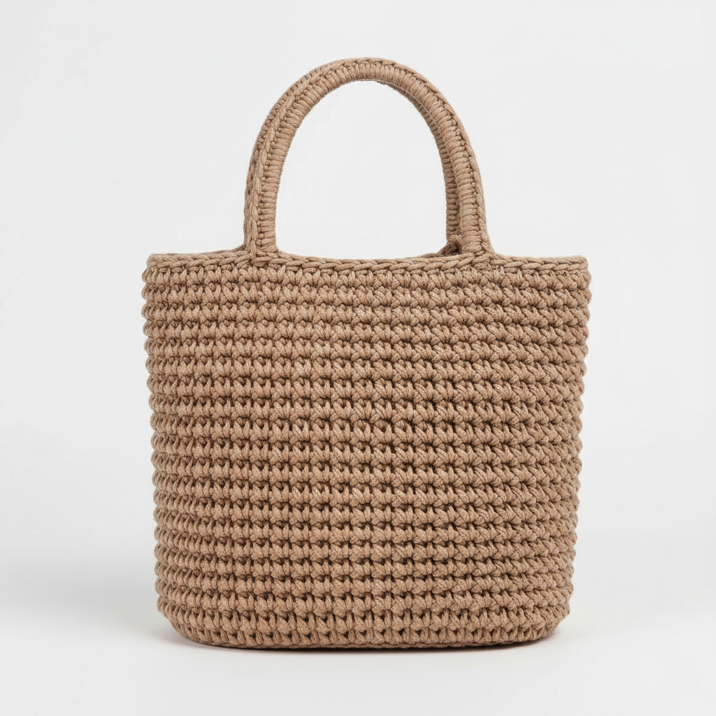 Simple Crochet Handheld Tote Bags