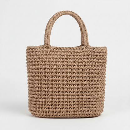 Simple Crochet Handheld Tote Bags