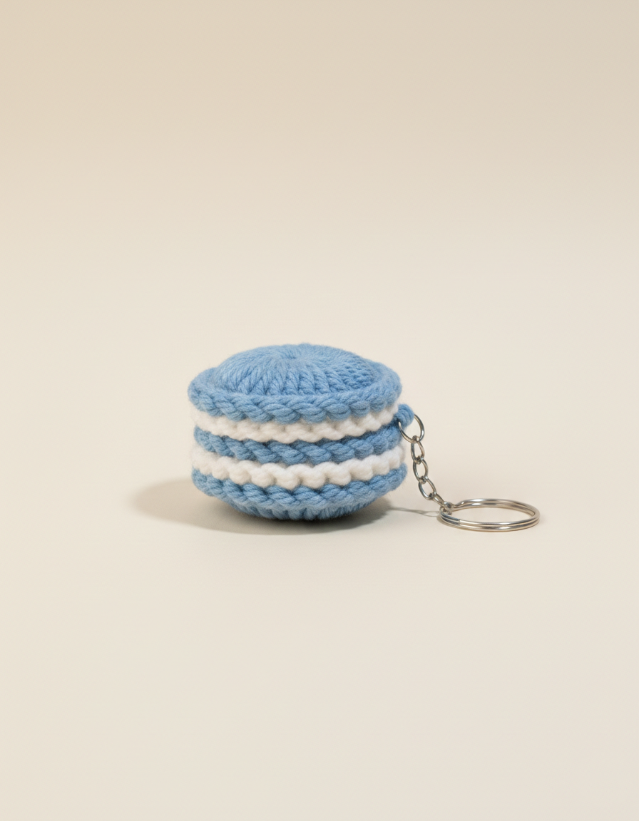 Oreo Cookie Design Crochet Keychains and Bagcharms