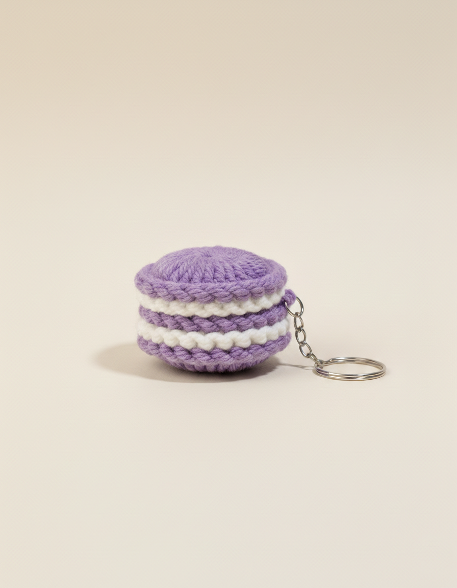 Oreo Cookie Design Crochet Keychains and Bagcharms