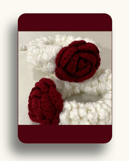 crochet gajras pakistan, handmade crochet gajras, crochet hair accessories, gajras for women, pink crochet gajra, white crochet gajra, black crochet gajra, red crochet gajra, yellow crochet gajra, white and black crochet gajra, festive hair accessories pakistan, lightweight crochet gajras, handmade hair accessories, crochet gajra for gifting, crochet floral hair accessory, aesthetic hair accessories pakistan, traditional crochet gajras, colorful crochet gajras, hair accessories for women pakistan