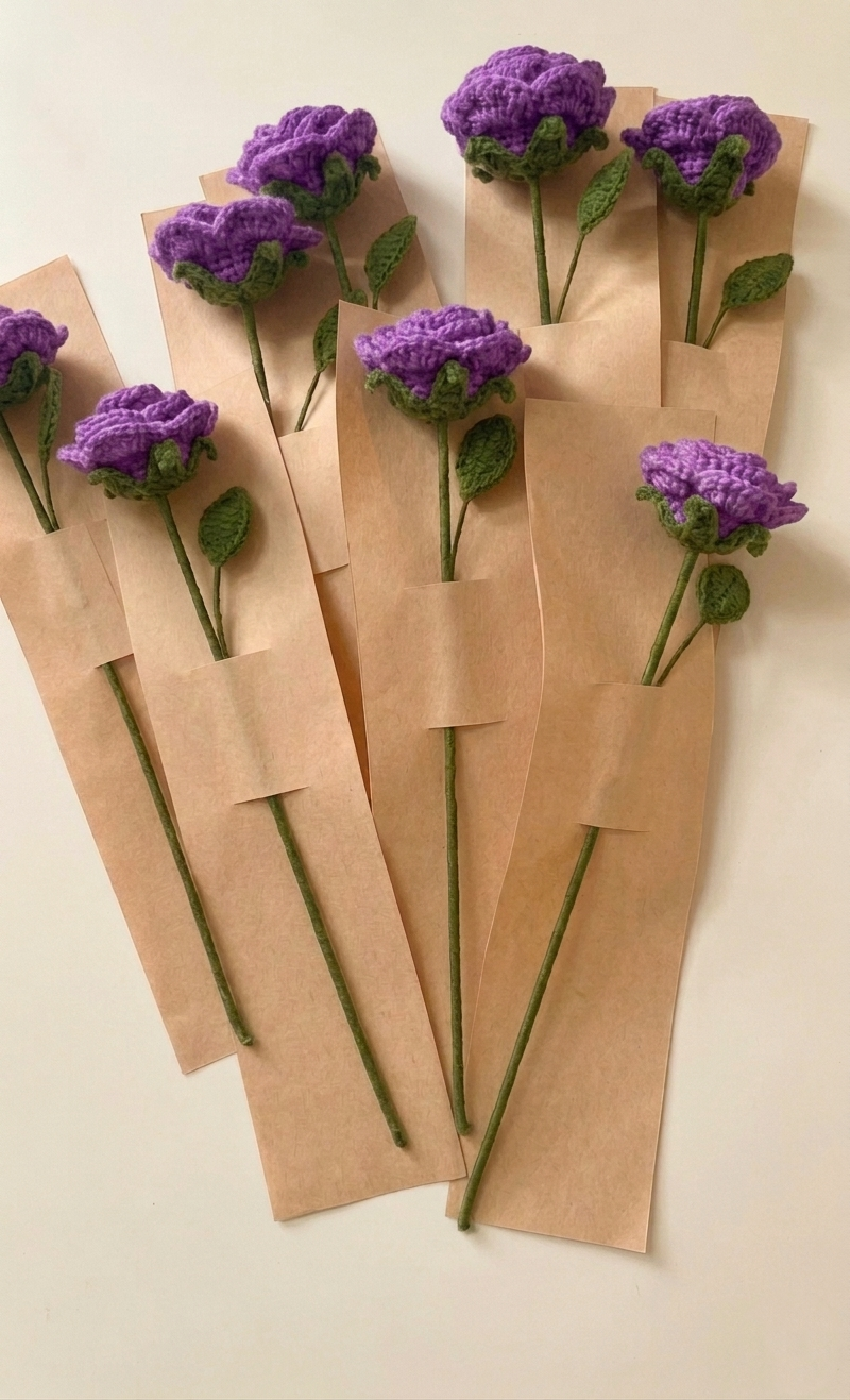 Crochet Rose Flowers