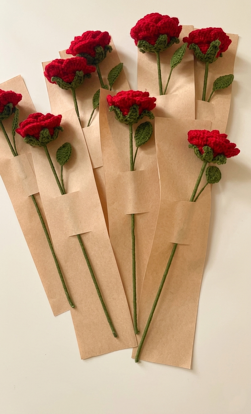 Crochet Rose Flowers