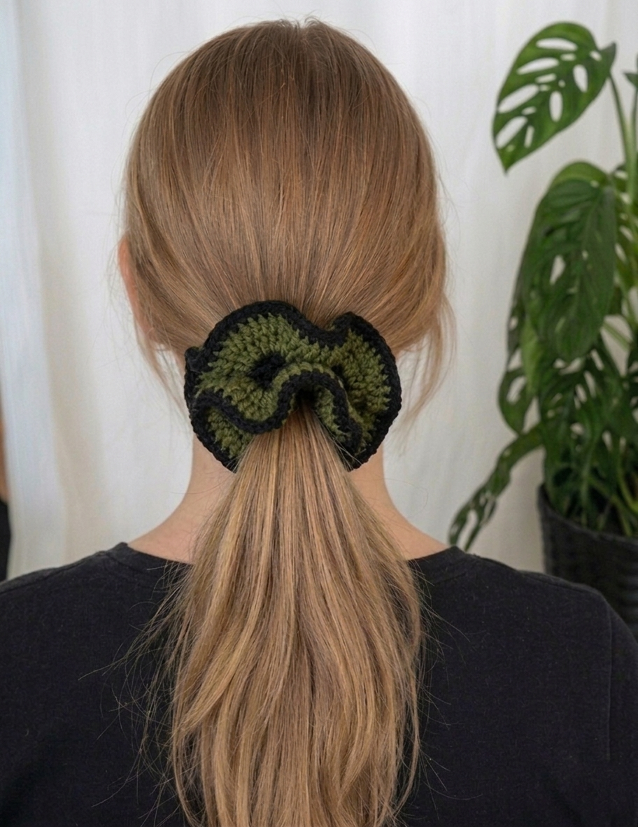 Crochet Hair Tie Scrunchie