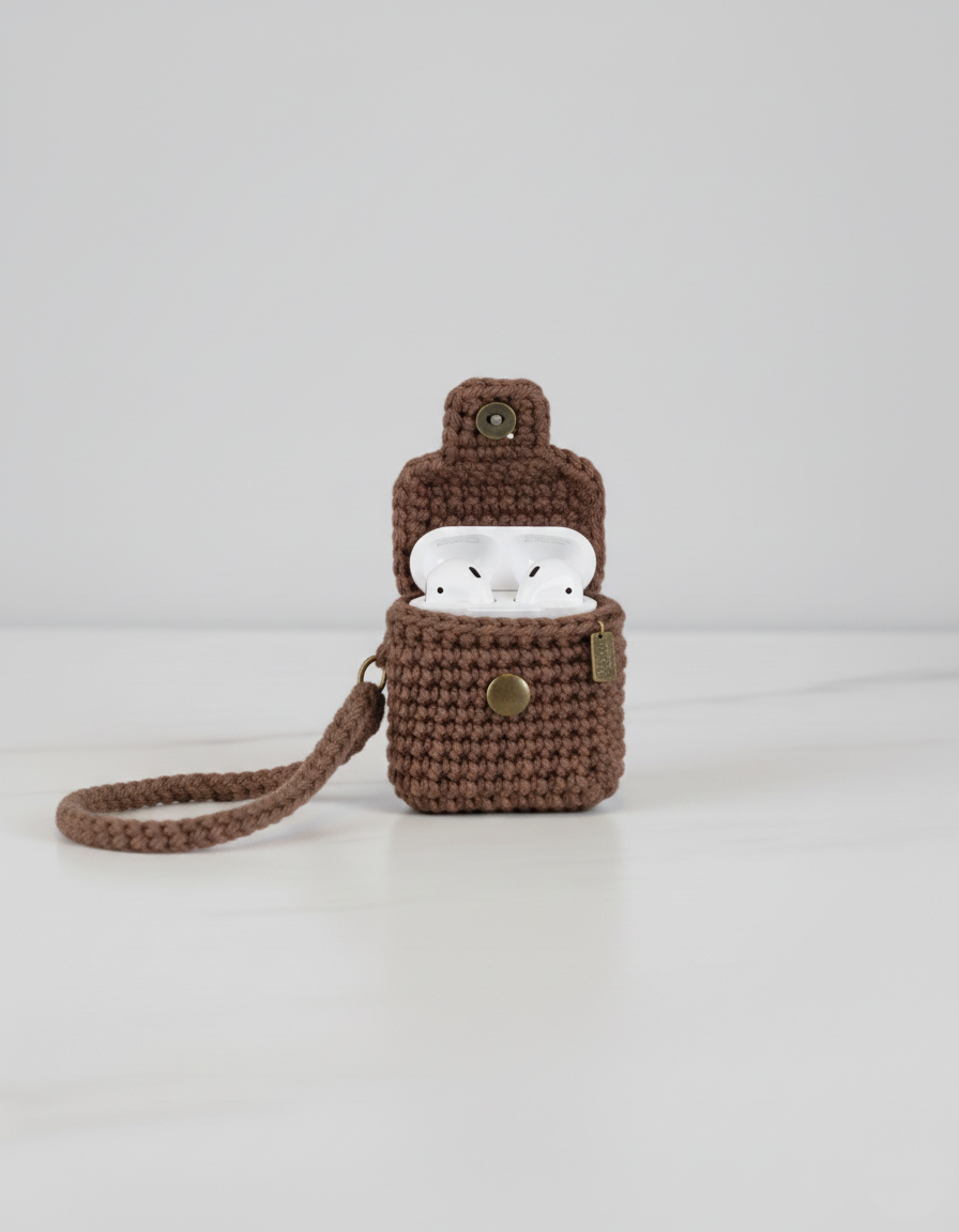 Mini Bag Design Crochet Earbud Case
