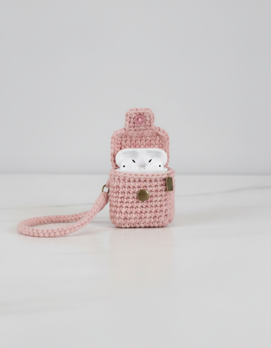 Mini Bag Design Crochet Earbud Case