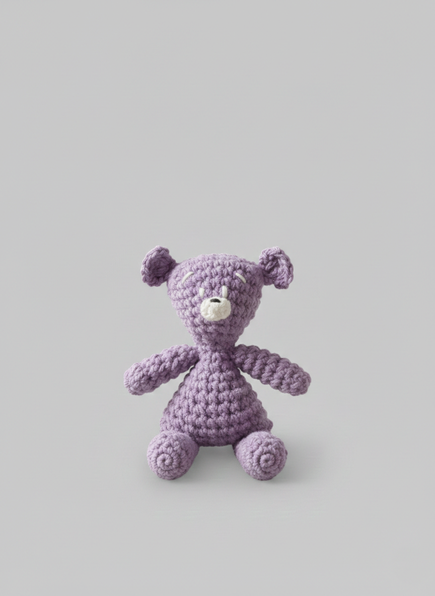 Mr Bean Design Crochet Teddy Bear Toy