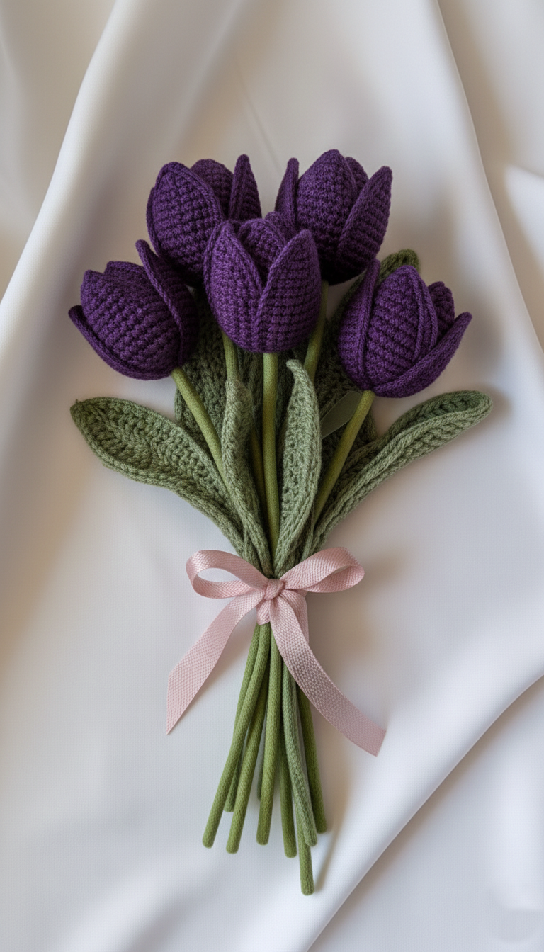 Crochet Tulip Flowers